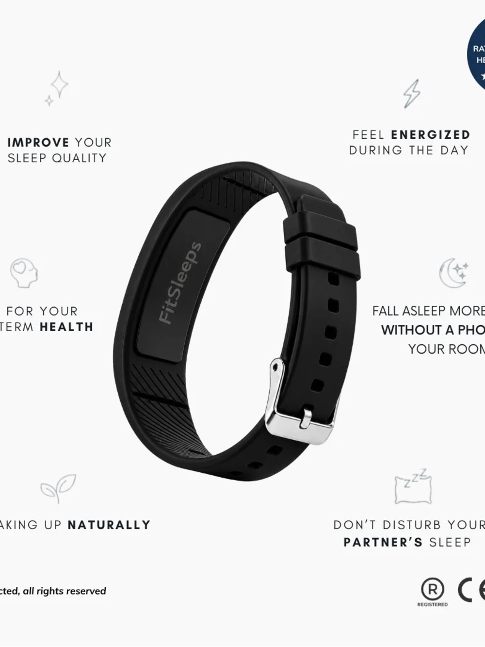 Fit sleeps watch that makes sure you never over sleep again uses light vibration